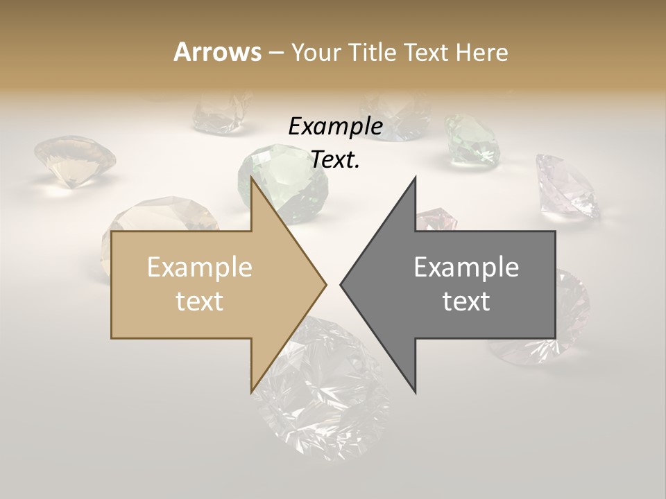 Gemstone Glowing Yellow PowerPoint Template