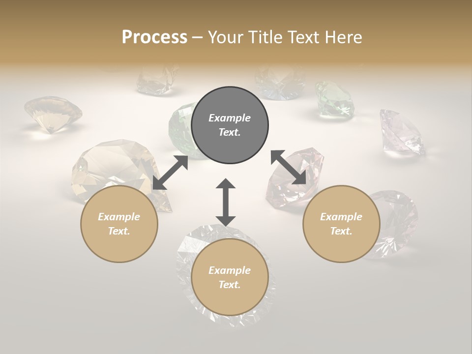 Gemstone Glowing Yellow PowerPoint Template