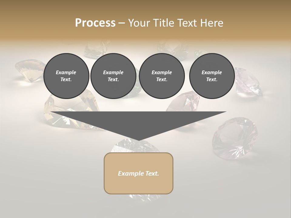 Gemstone Glowing Yellow PowerPoint Template