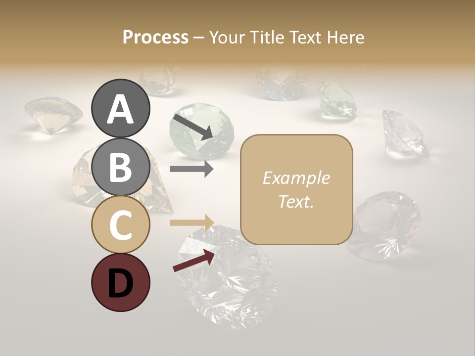 Gemstone Glowing Yellow PowerPoint Template