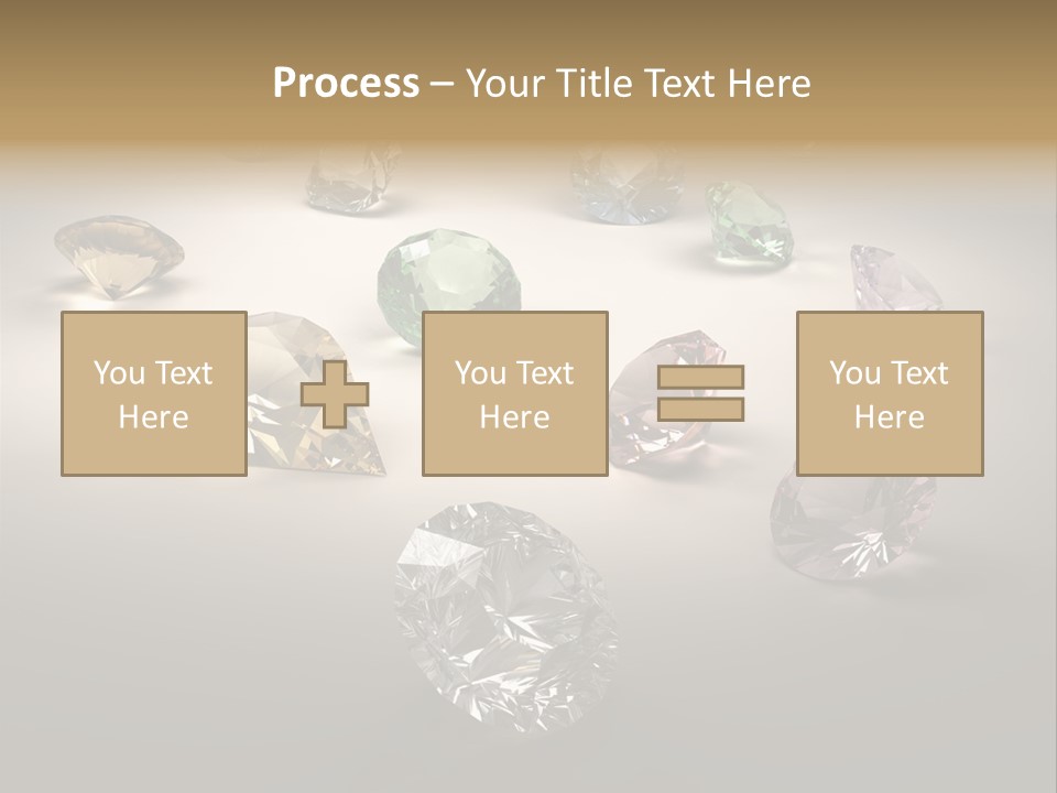 Gemstone Glowing Yellow PowerPoint Template