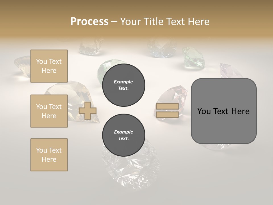 Gemstone Glowing Yellow PowerPoint Template