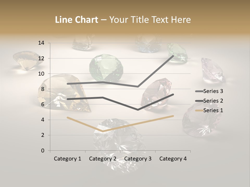 Gemstone Glowing Yellow PowerPoint Template