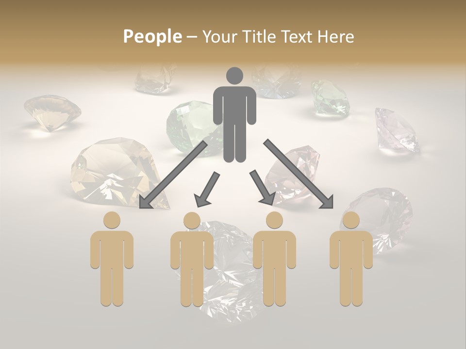 Gemstone Glowing Yellow PowerPoint Template