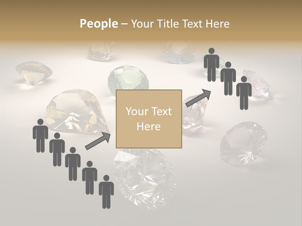 Gemstone Glowing Yellow PowerPoint Template