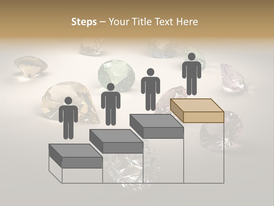 Gemstone Glowing Yellow PowerPoint Template