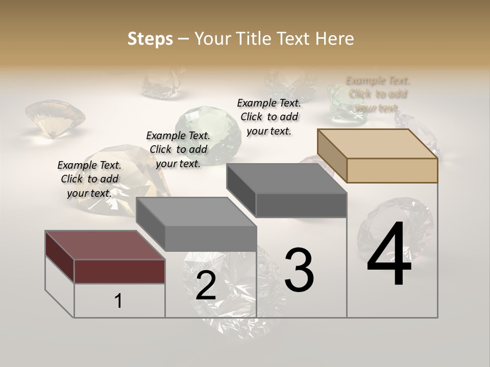 Gemstone Glowing Yellow PowerPoint Template