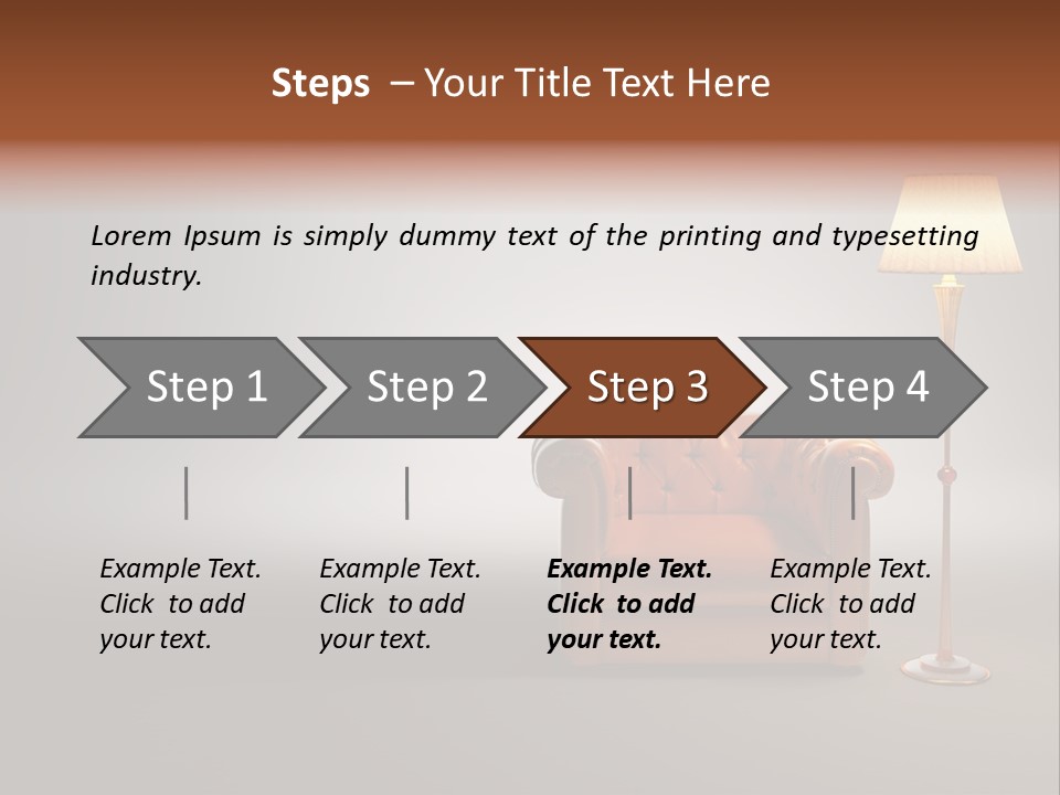 Armchair Floor Chester PowerPoint Template
