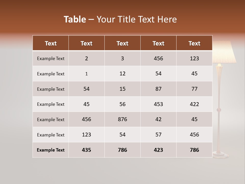 Armchair Floor Chester PowerPoint Template