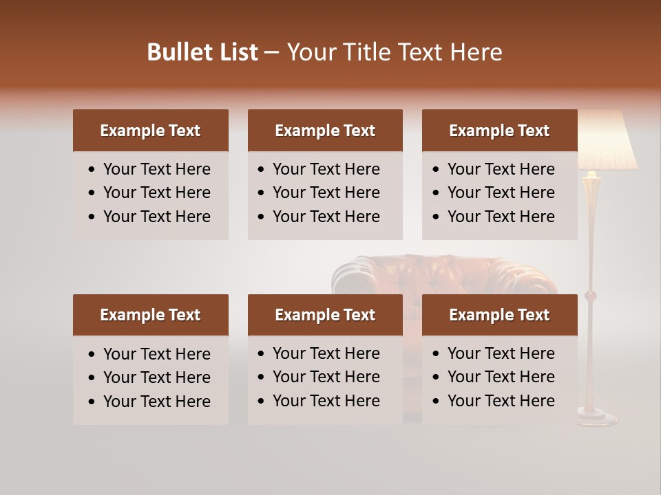 Armchair Floor Chester PowerPoint Template