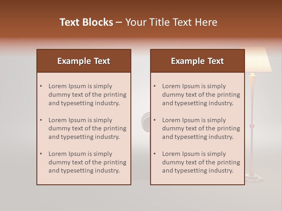 Armchair Floor Chester PowerPoint Template