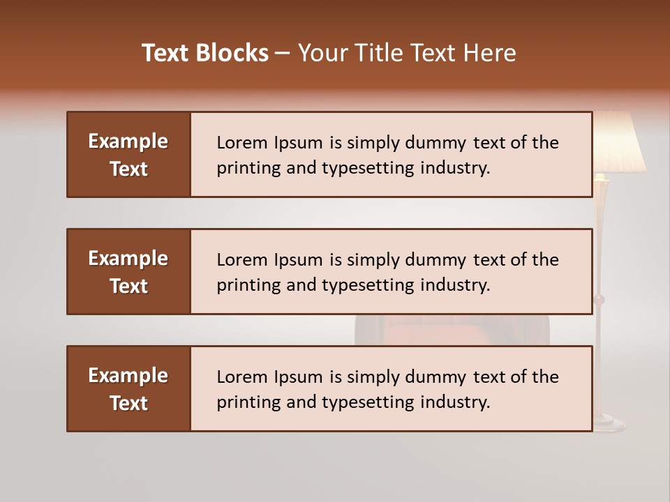 Armchair Floor Chester PowerPoint Template