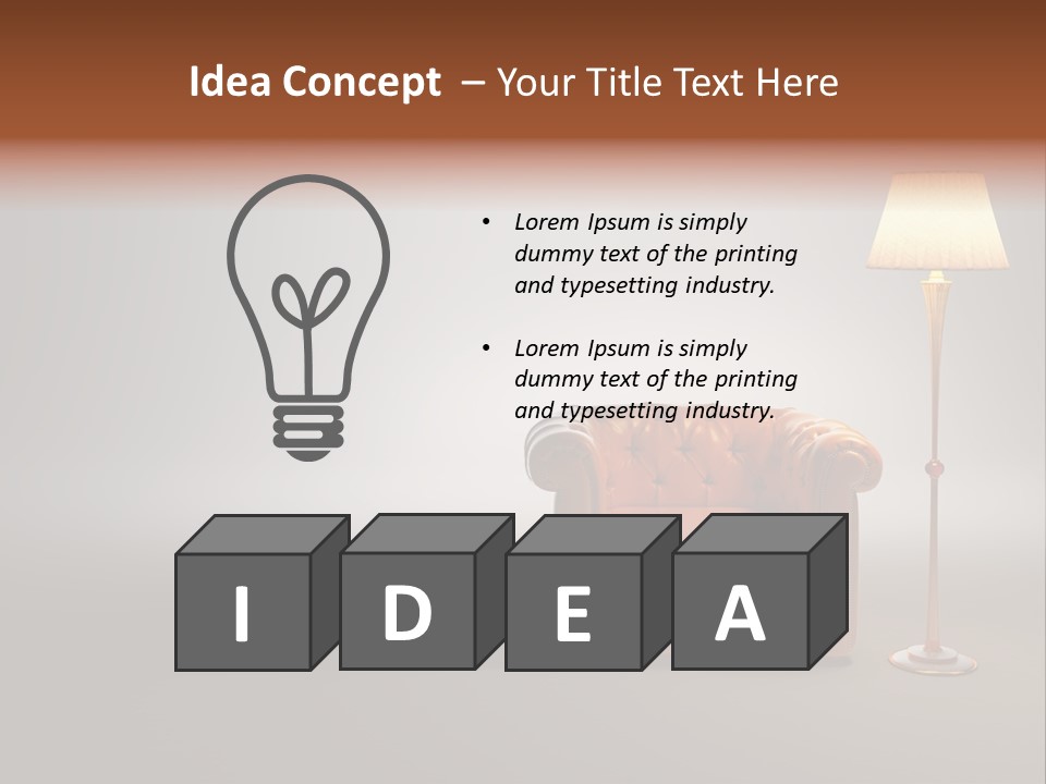 Armchair Floor Chester PowerPoint Template