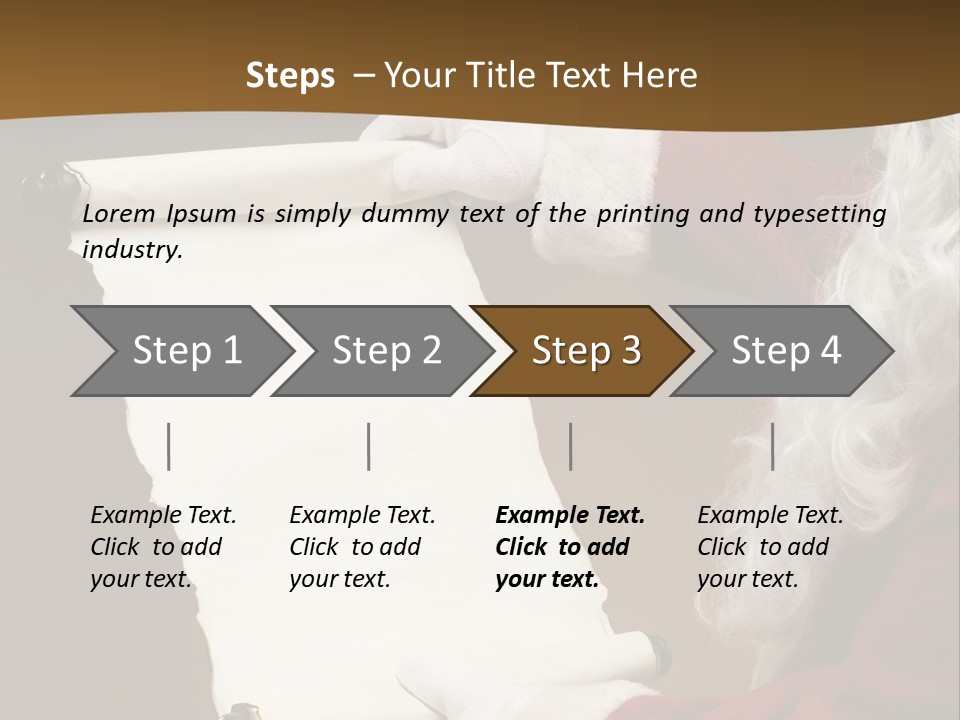 Figure Corporate Chair PowerPoint Template