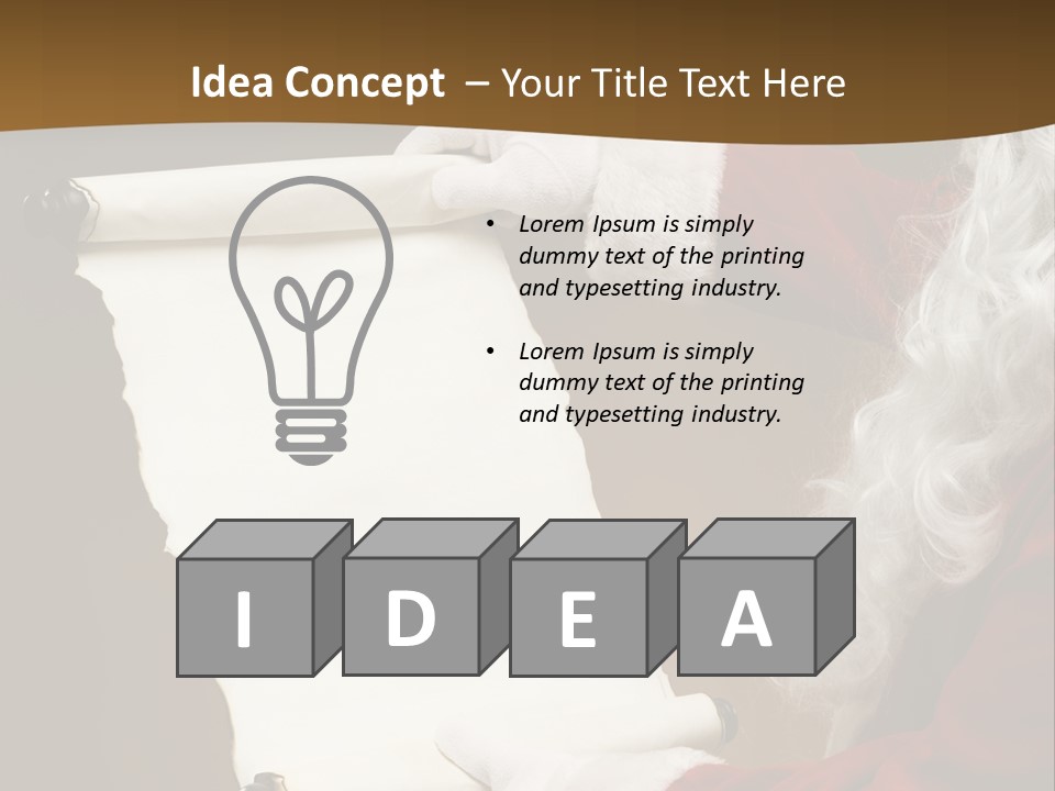 Figure Corporate Chair PowerPoint Template