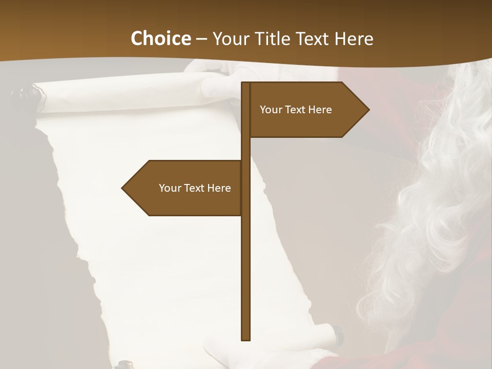 Figure Corporate Chair PowerPoint Template