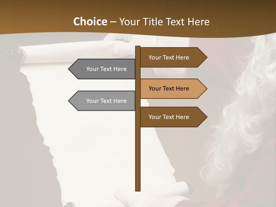 Figure Corporate Chair PowerPoint Template