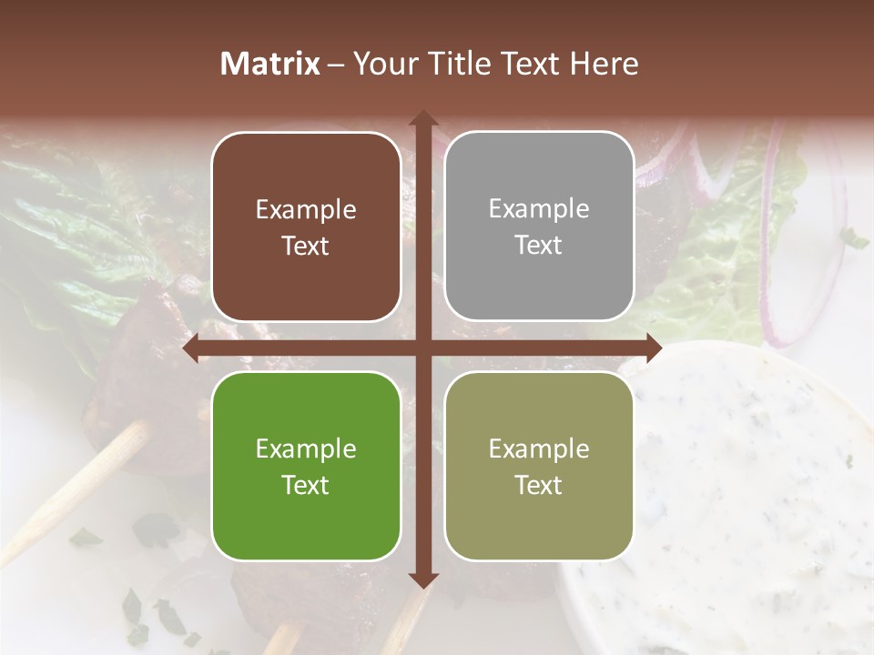 Nobody Yoghurt Food PowerPoint Template