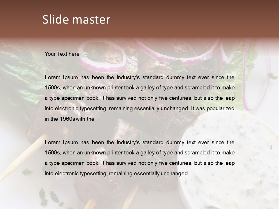 Nobody Yoghurt Food PowerPoint Template