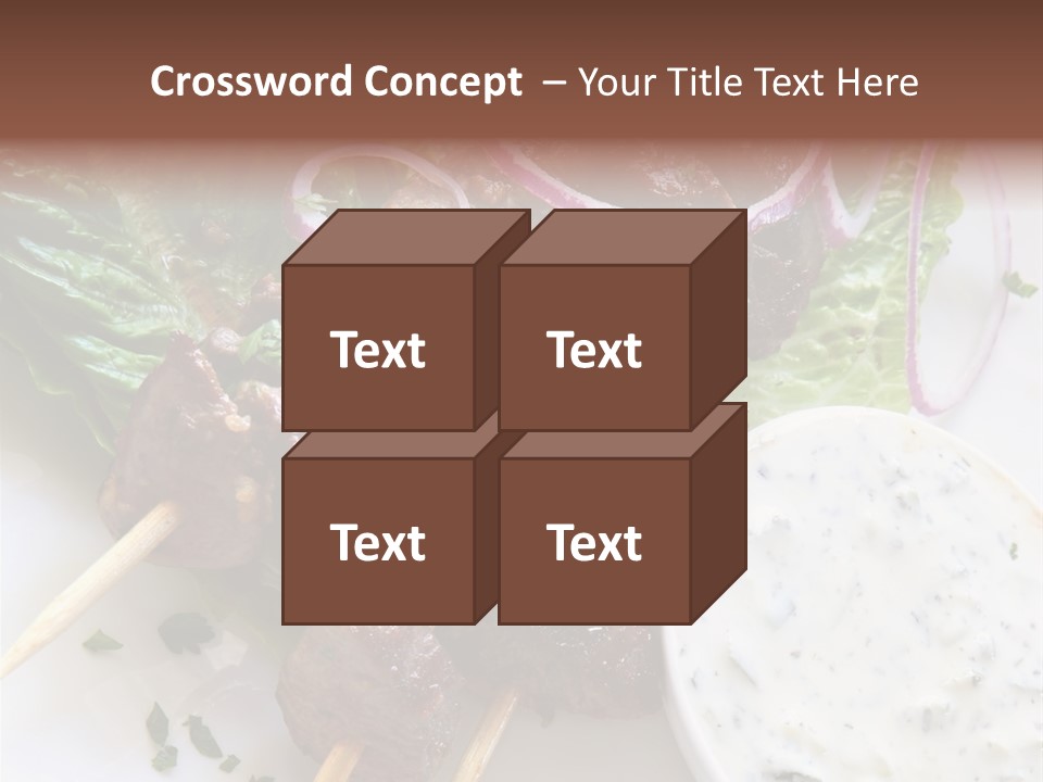 Nobody Yoghurt Food PowerPoint Template