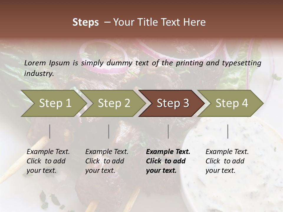 Nobody Yoghurt Food PowerPoint Template