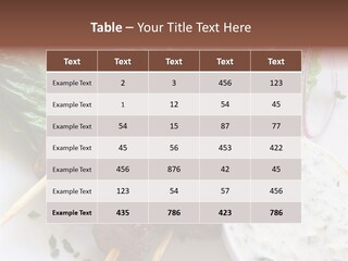 Nobody Yoghurt Food PowerPoint Template