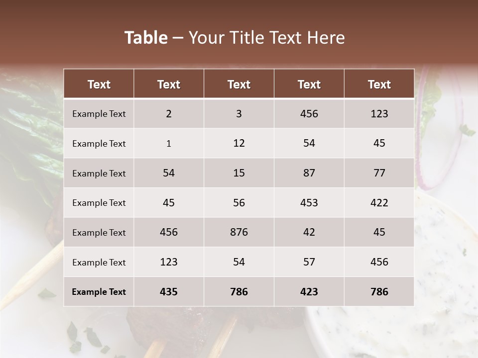 Nobody Yoghurt Food PowerPoint Template