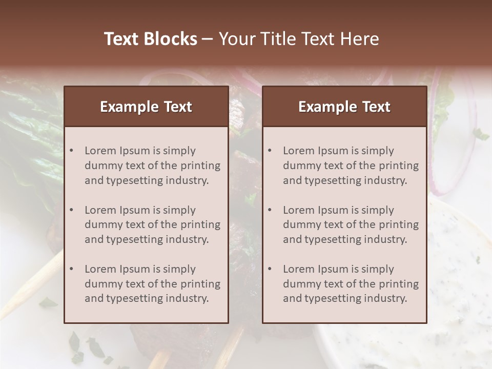 Nobody Yoghurt Food PowerPoint Template