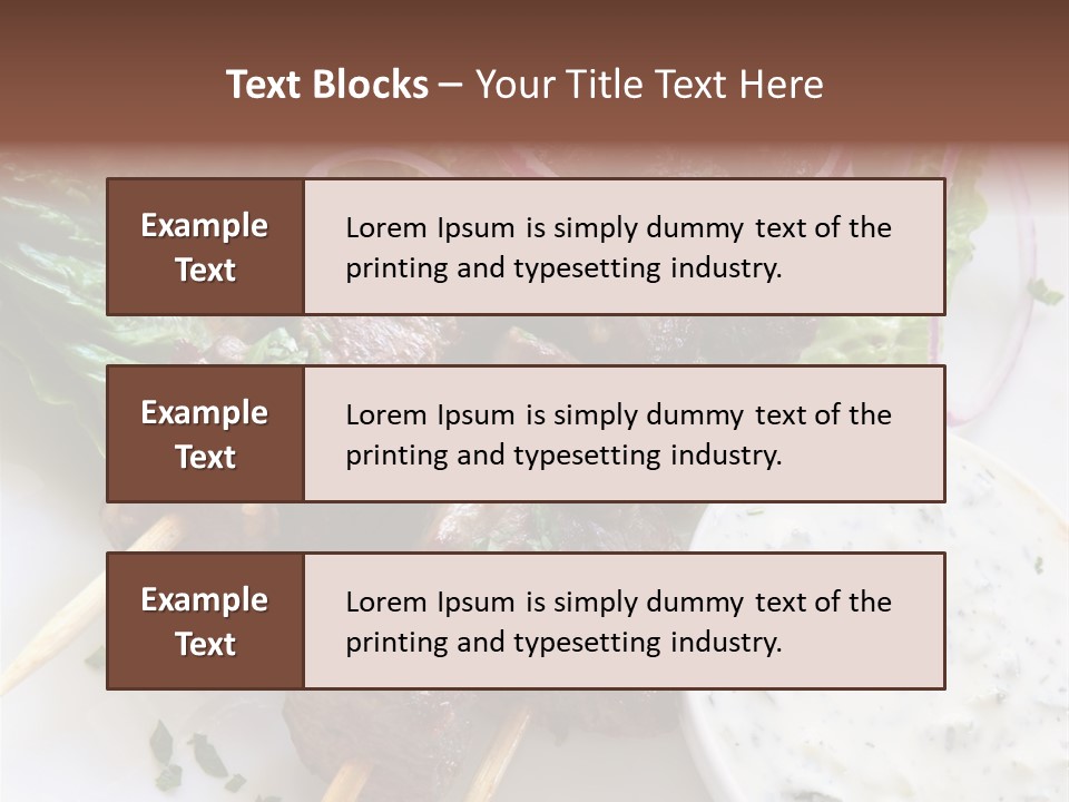 Nobody Yoghurt Food PowerPoint Template
