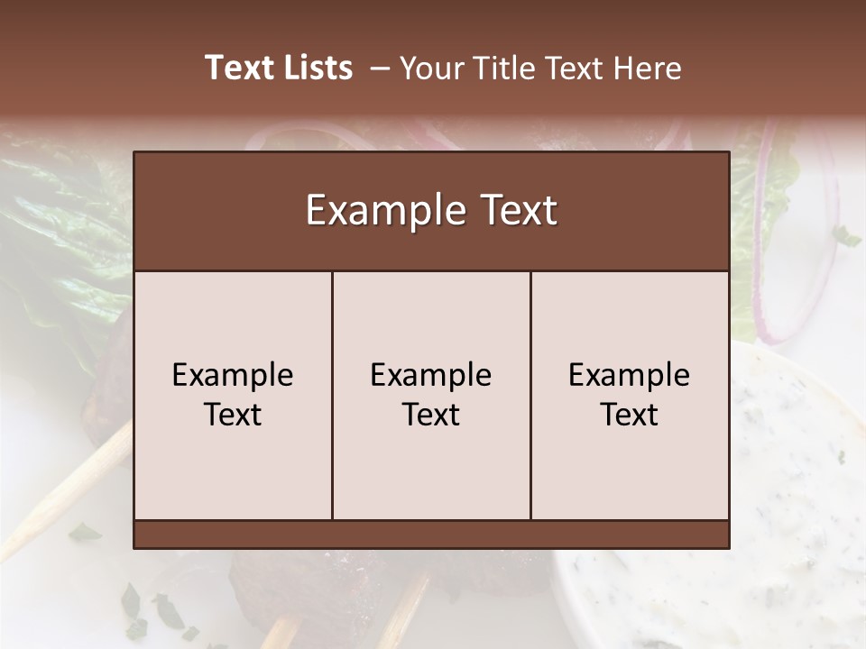 Nobody Yoghurt Food PowerPoint Template