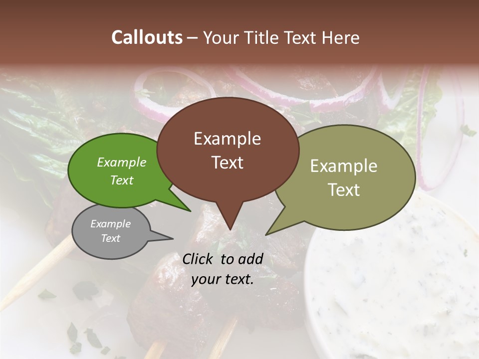 Nobody Yoghurt Food PowerPoint Template