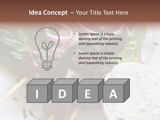 Nobody Yoghurt Food PowerPoint Template