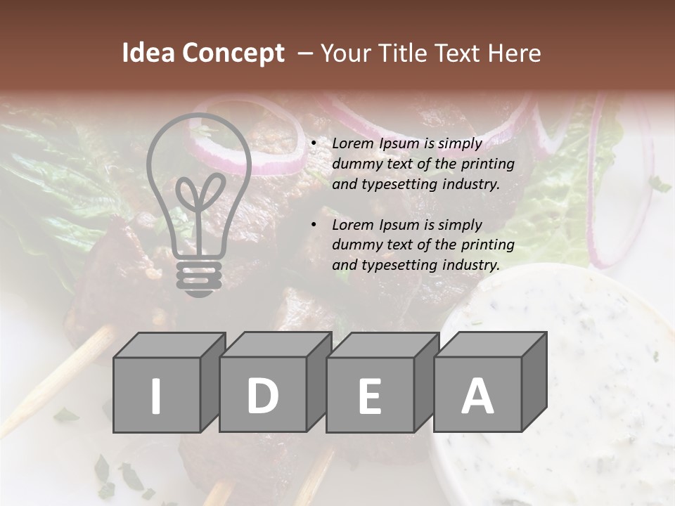 Nobody Yoghurt Food PowerPoint Template