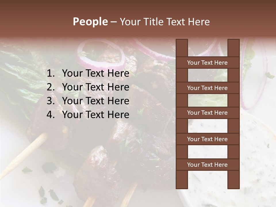 Nobody Yoghurt Food PowerPoint Template