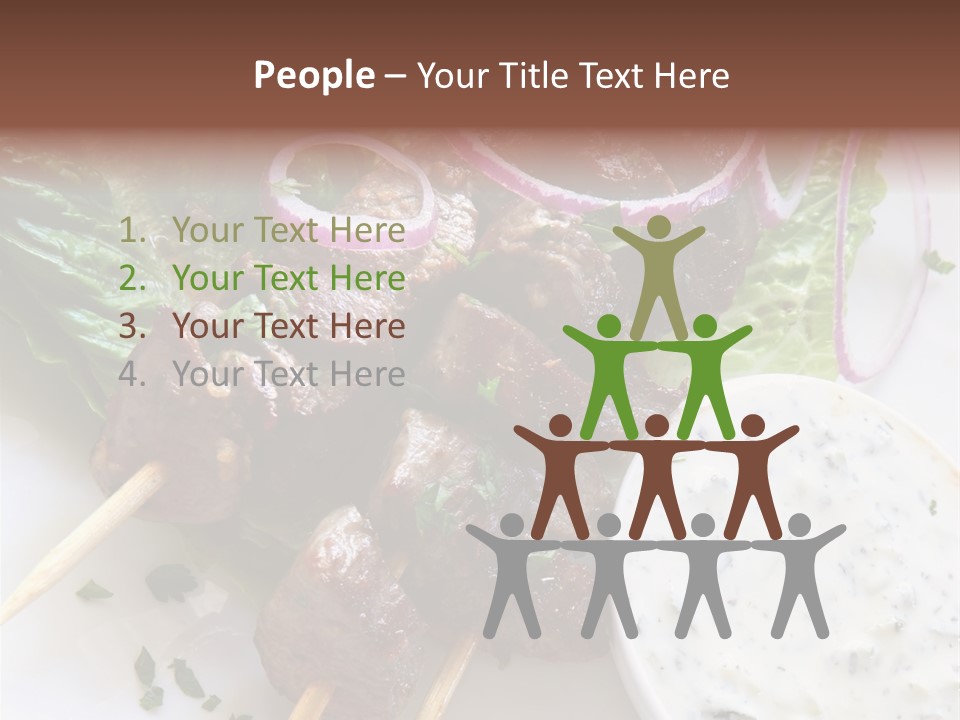 Nobody Yoghurt Food PowerPoint Template