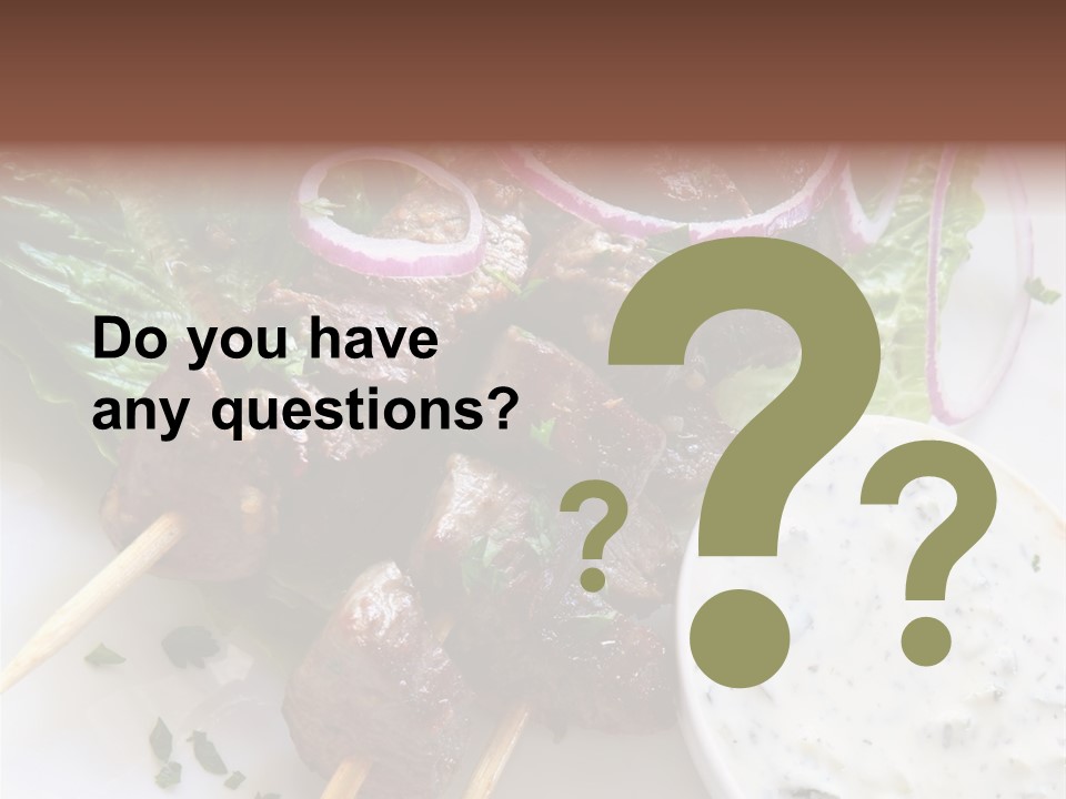 Nobody Yoghurt Food PowerPoint Template