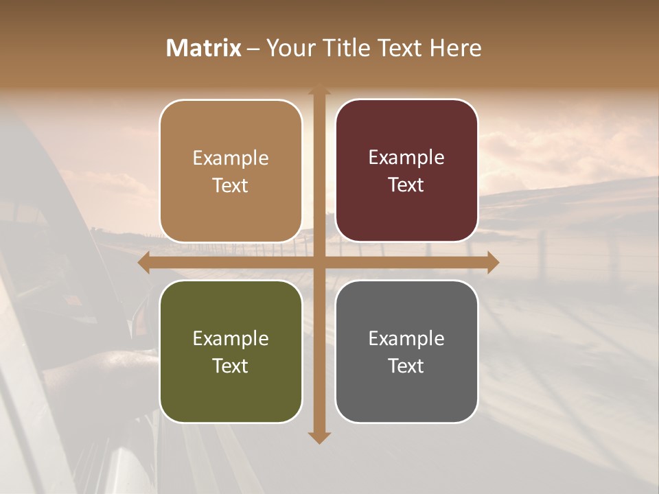 Emotion Road Symbol PowerPoint Template