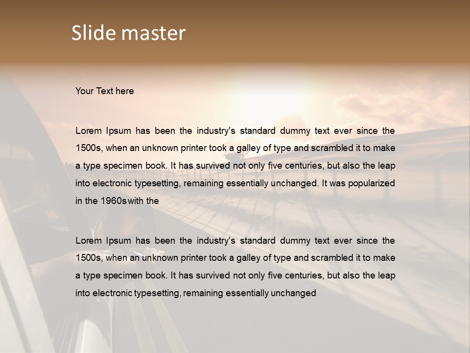 Emotion Road Symbol PowerPoint Template