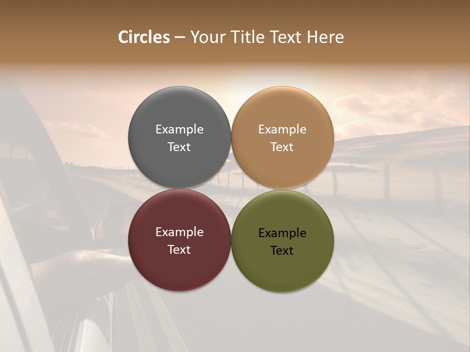 Emotion Road Symbol PowerPoint Template