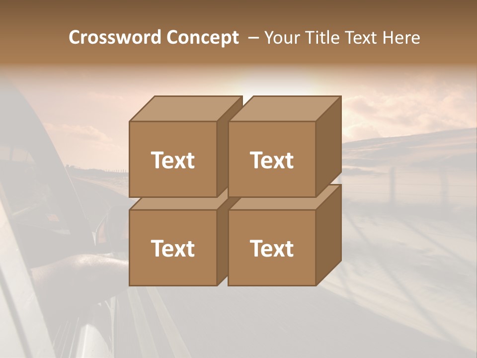 Emotion Road Symbol PowerPoint Template