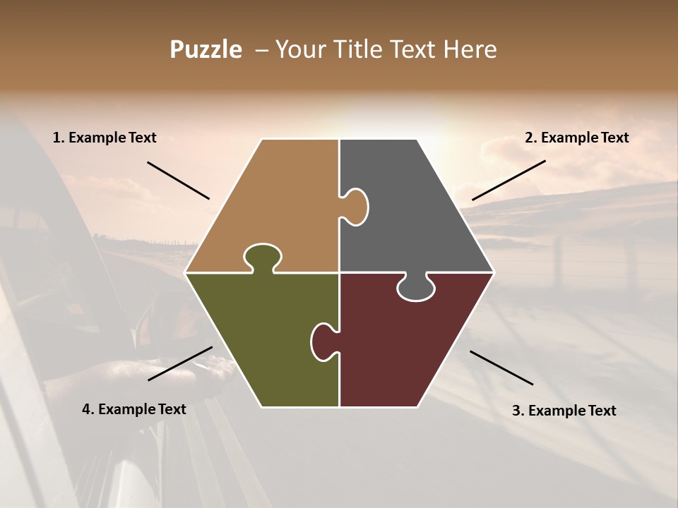 Emotion Road Symbol PowerPoint Template