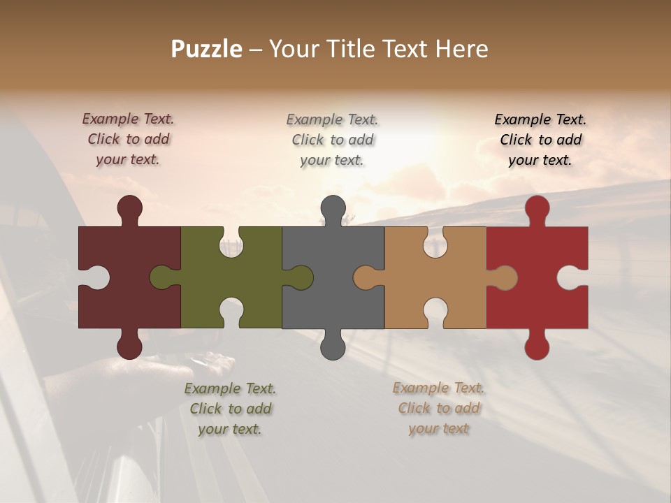 Emotion Road Symbol PowerPoint Template