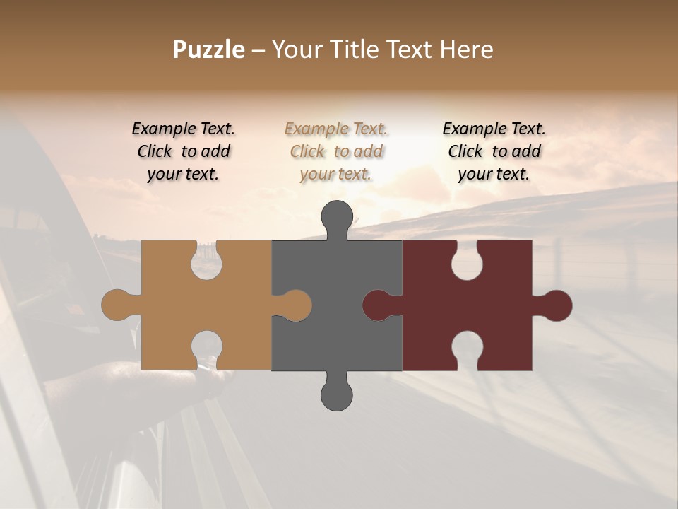 Emotion Road Symbol PowerPoint Template