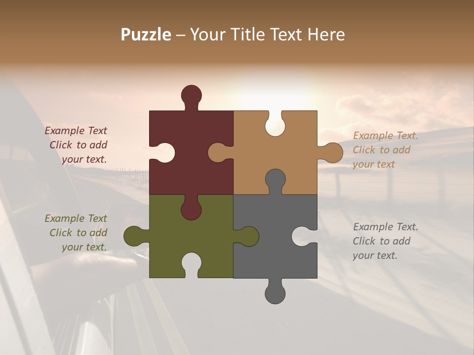 Emotion Road Symbol PowerPoint Template