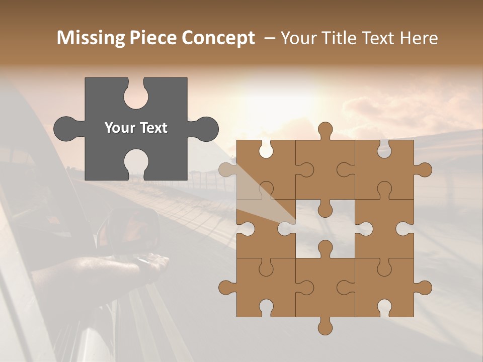 Emotion Road Symbol PowerPoint Template