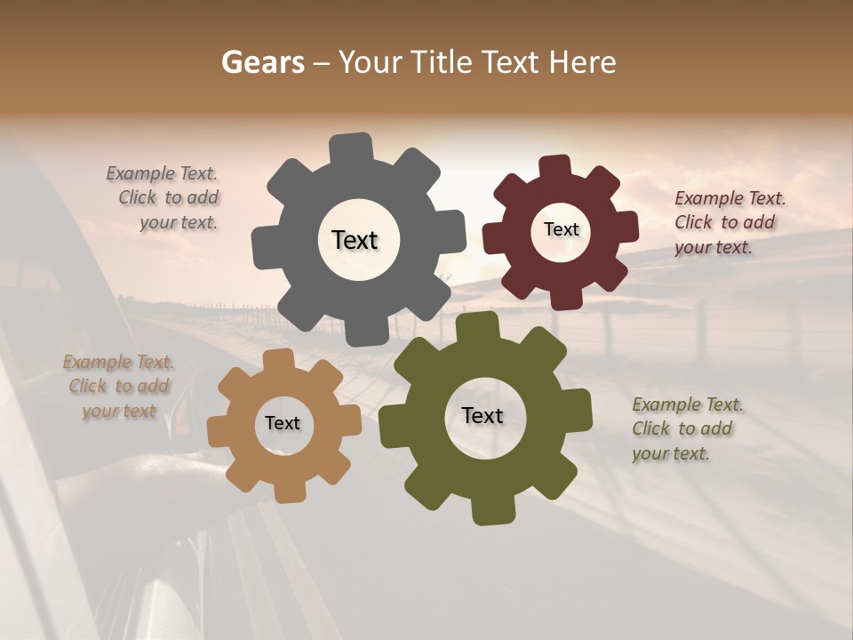 Emotion Road Symbol PowerPoint Template