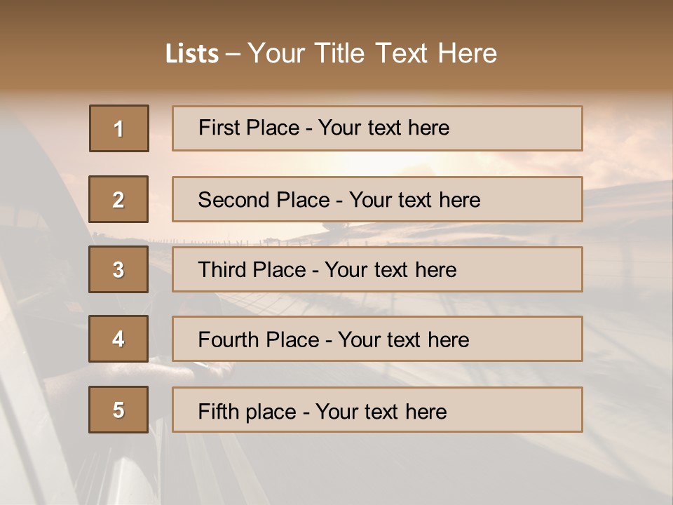 Emotion Road Symbol PowerPoint Template