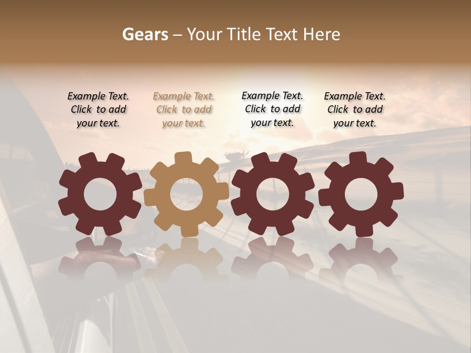 Emotion Road Symbol PowerPoint Template