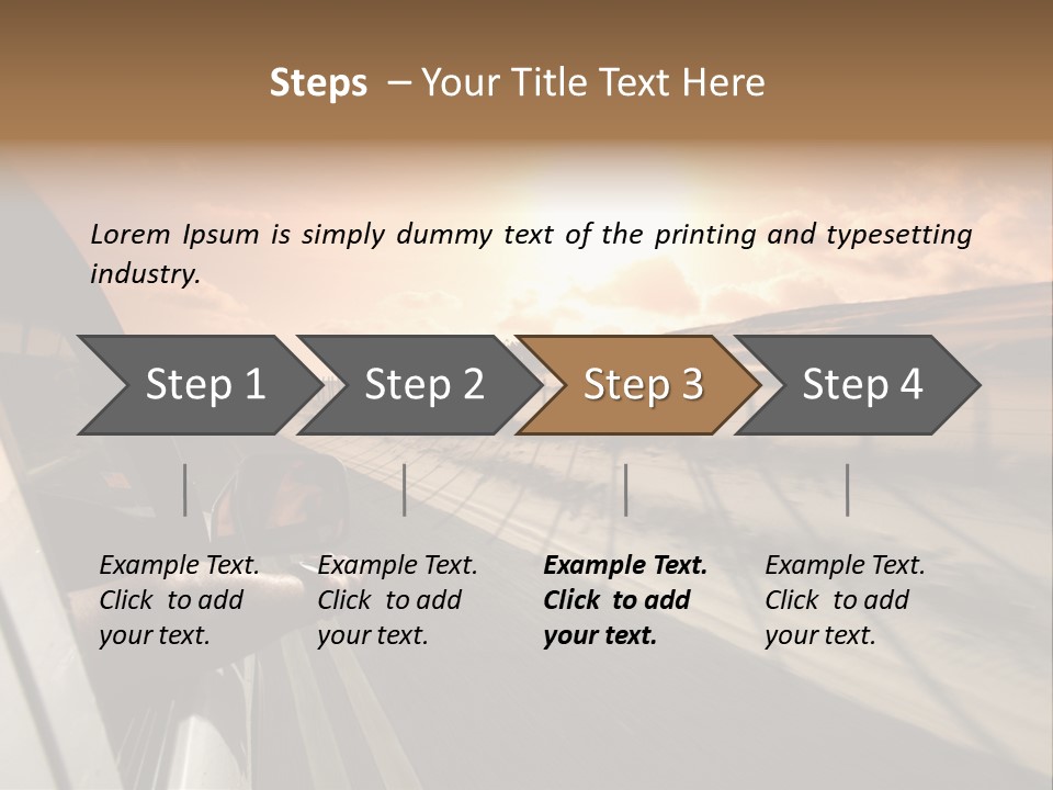 Emotion Road Symbol PowerPoint Template