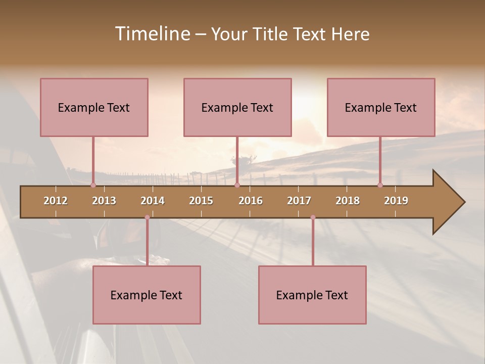 Emotion Road Symbol PowerPoint Template